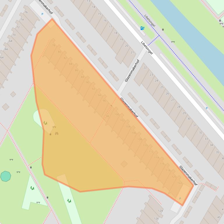 Kaart van postcodegebied 2492RV.