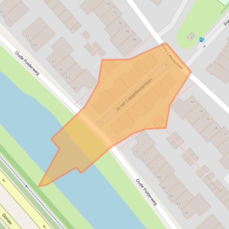 Kaart van postcodegebied 2493AR.