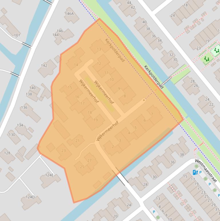 Kaart van postcodegebied 2493WB.