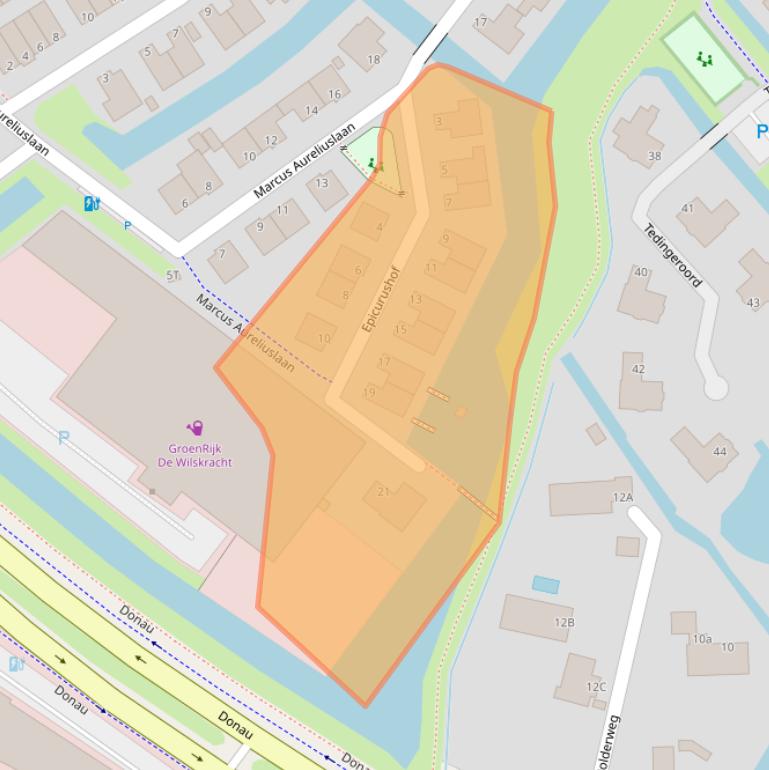 Kaart van postcodegebied 2493ZZ.