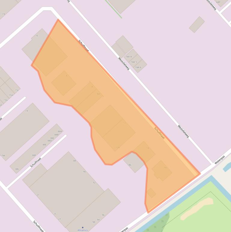 Kaart van postcodegebied 2495AM.