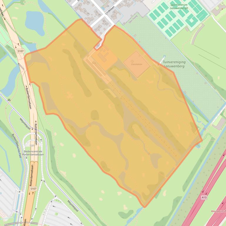 Kaart van postcodegebied 2495BC.