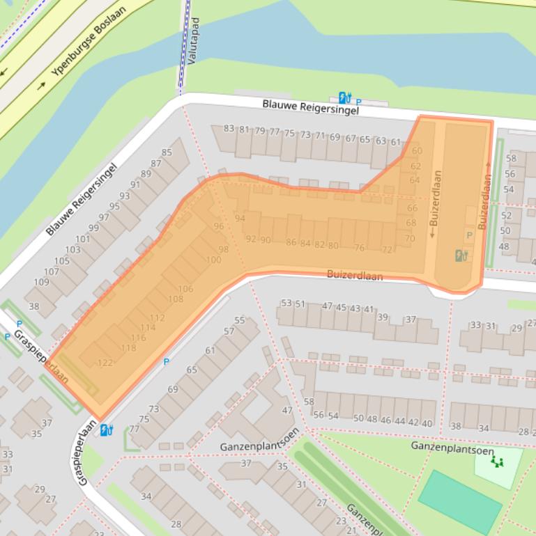 Kaart van postcodegebied 2496HD.