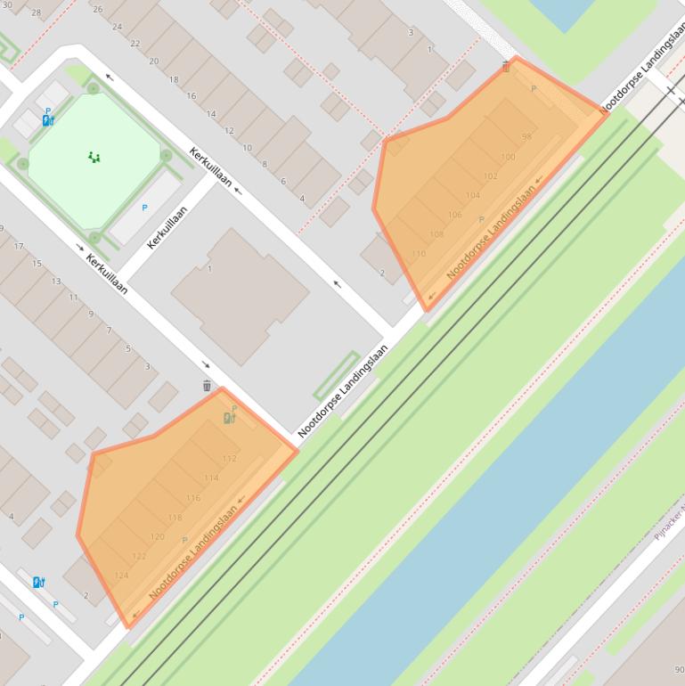 Kaart van postcodegebied 2496LD.