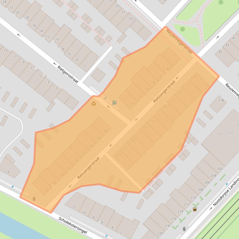 Kaart van postcodegebied 2496MK.