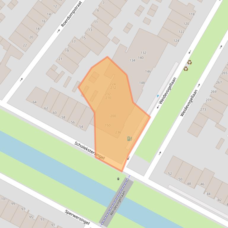 Kaart van postcodegebied 2496MZ.