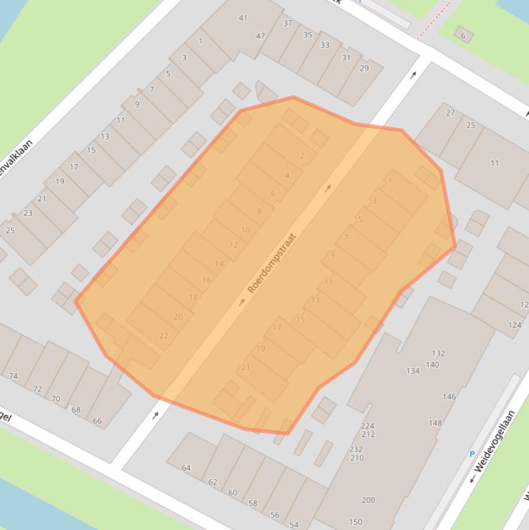 Kaart van postcodegebied 2496NB.