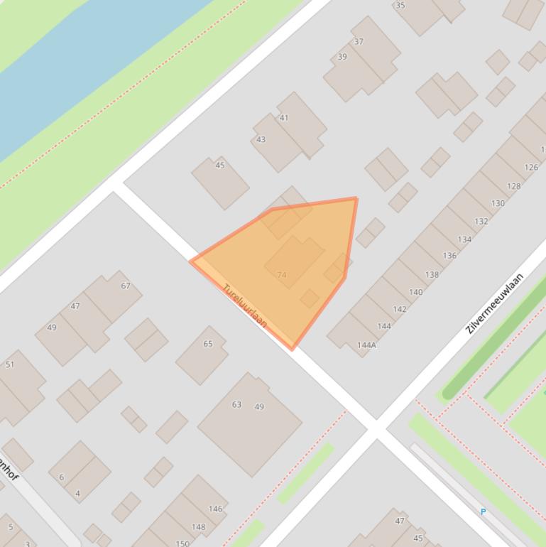 Kaart van postcodegebied 2496NK.