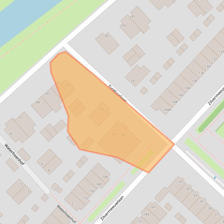 Kaart van postcodegebied 2496NN.