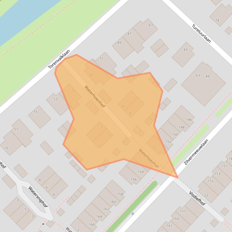 Kaart van postcodegebied 2496NP.