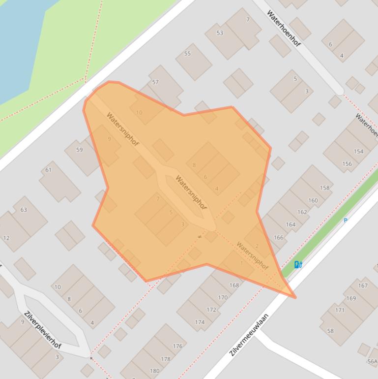 Kaart van postcodegebied 2496NR.