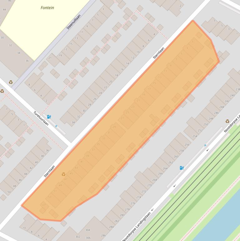 Kaart van postcodegebied 2496PA.