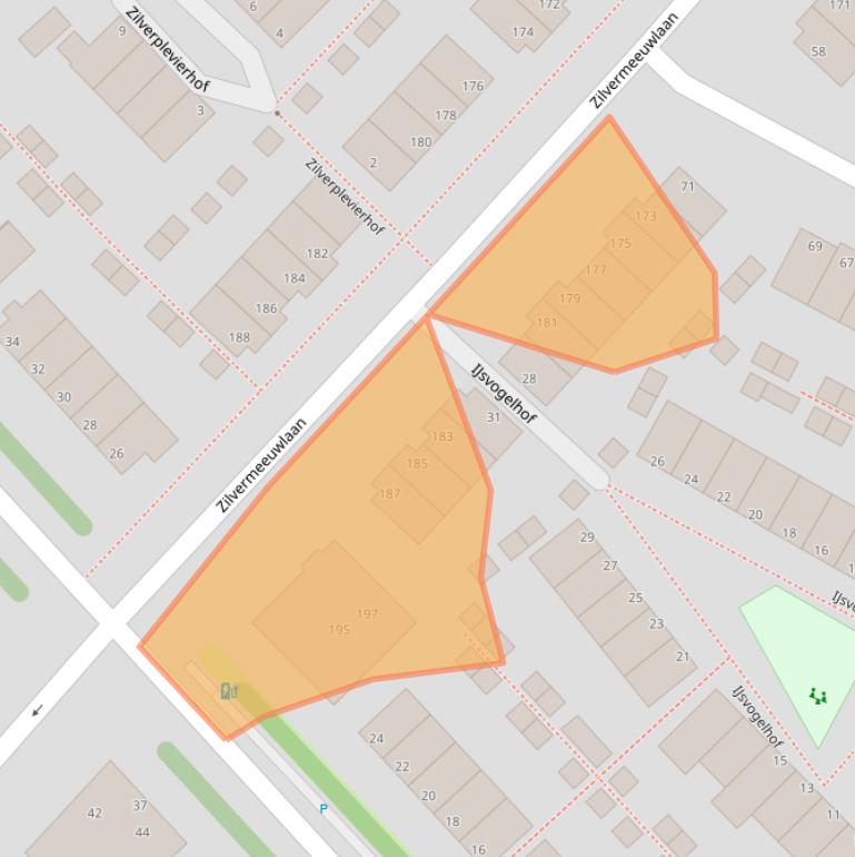 Kaart van postcodegebied 2496PC.