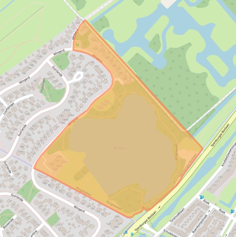 Kaart van postcodegebied 2496VG.