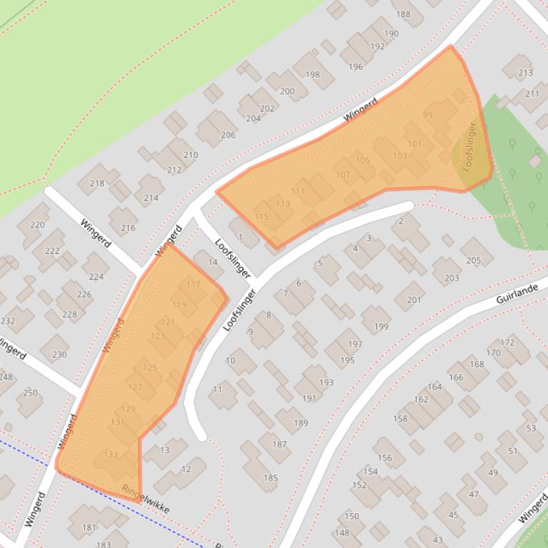 Kaart van postcodegebied 2496VL.