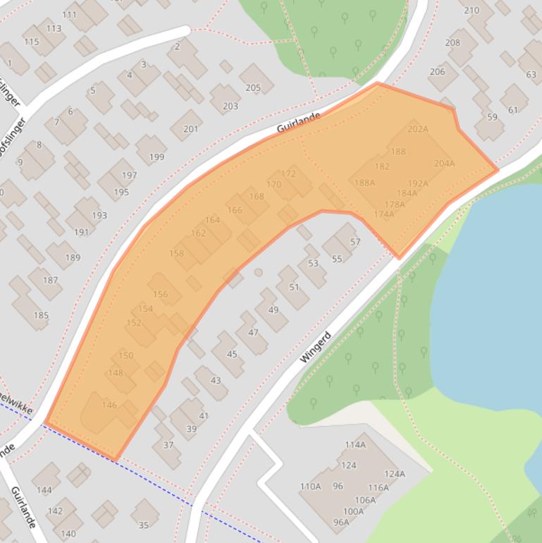 Kaart van postcodegebied 2496WV.