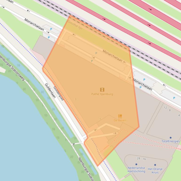 Kaart van postcodegebied 2496XE.