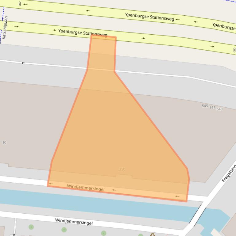 Kaart van postcodegebied 2496ZG.