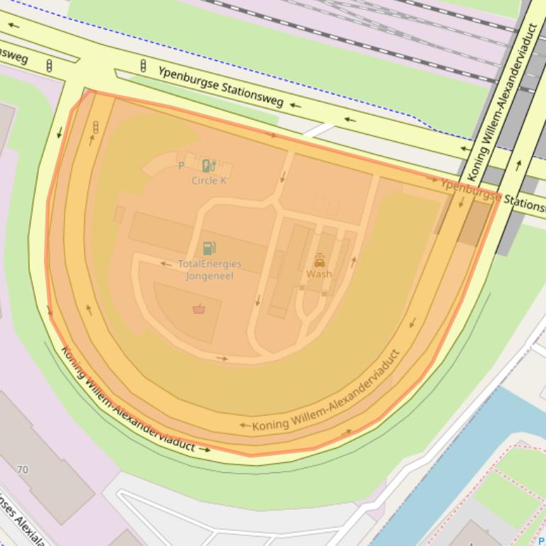 Kaart van postcodegebied 2496ZW.