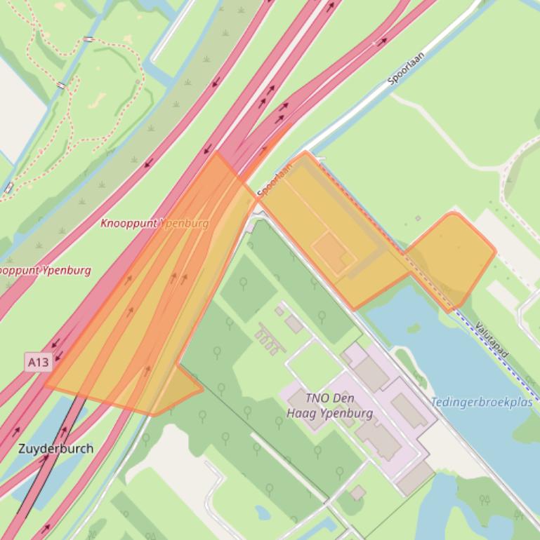 Kaart van postcodegebied 2496ZX.