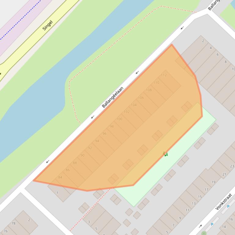 Kaart van postcodegebied 2497AB.