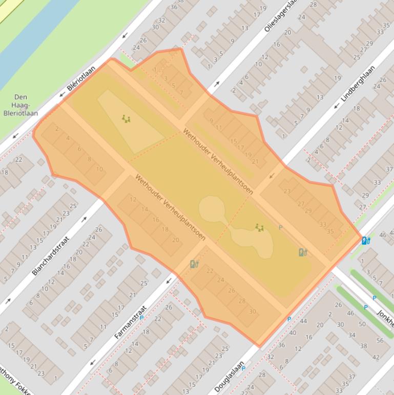 Kaart van postcodegebied 2497BS.