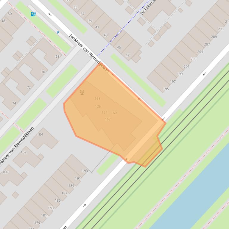 Kaart van postcodegebied 2497BW.