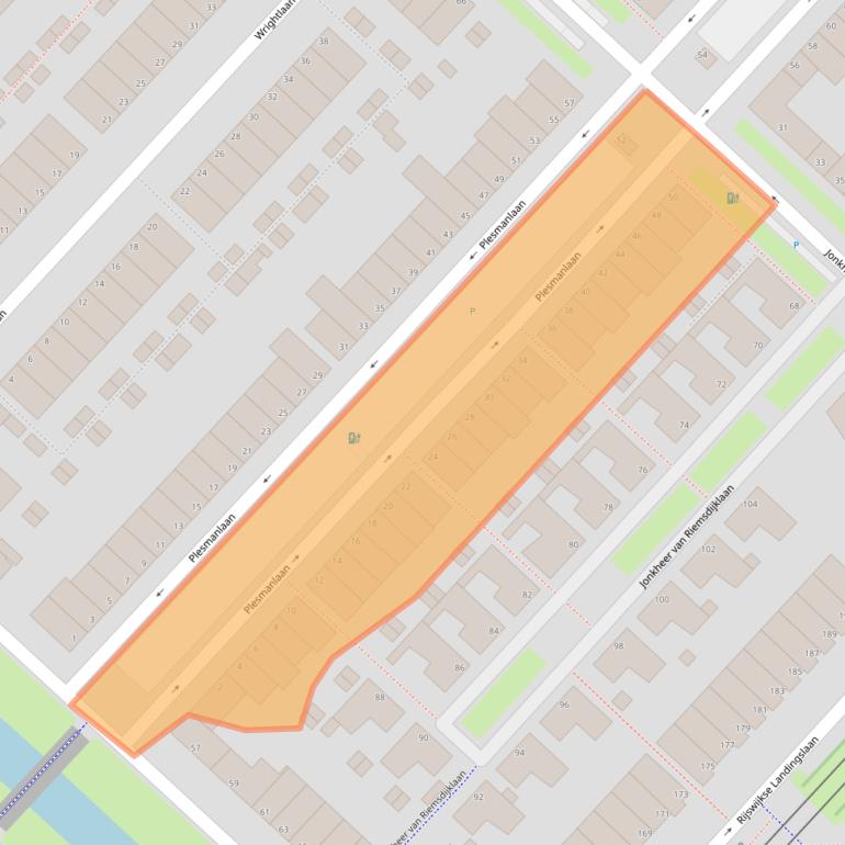 Kaart van postcodegebied 2497CA.