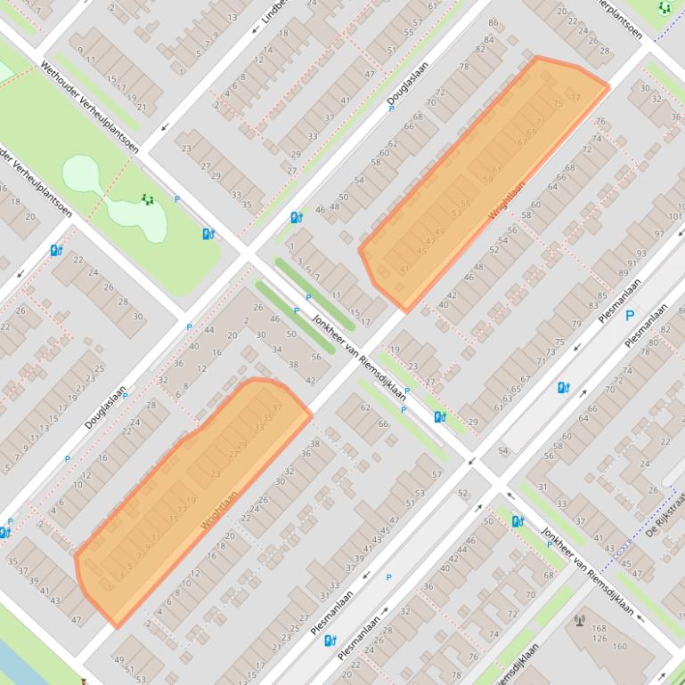 Kaart van postcodegebied 2497CN.