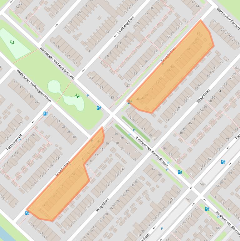 Kaart van postcodegebied 2497CR.