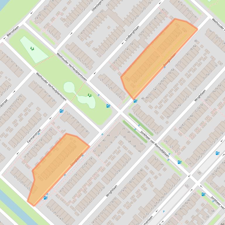 Kaart van postcodegebied 2497CS.