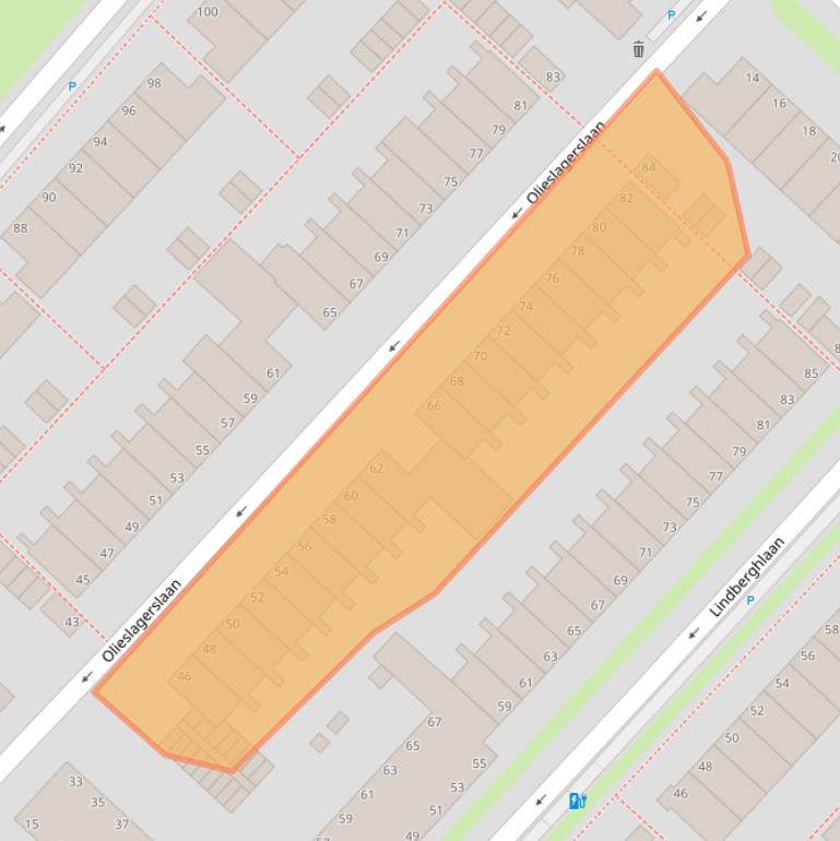 Kaart van postcodegebied 2497CV.