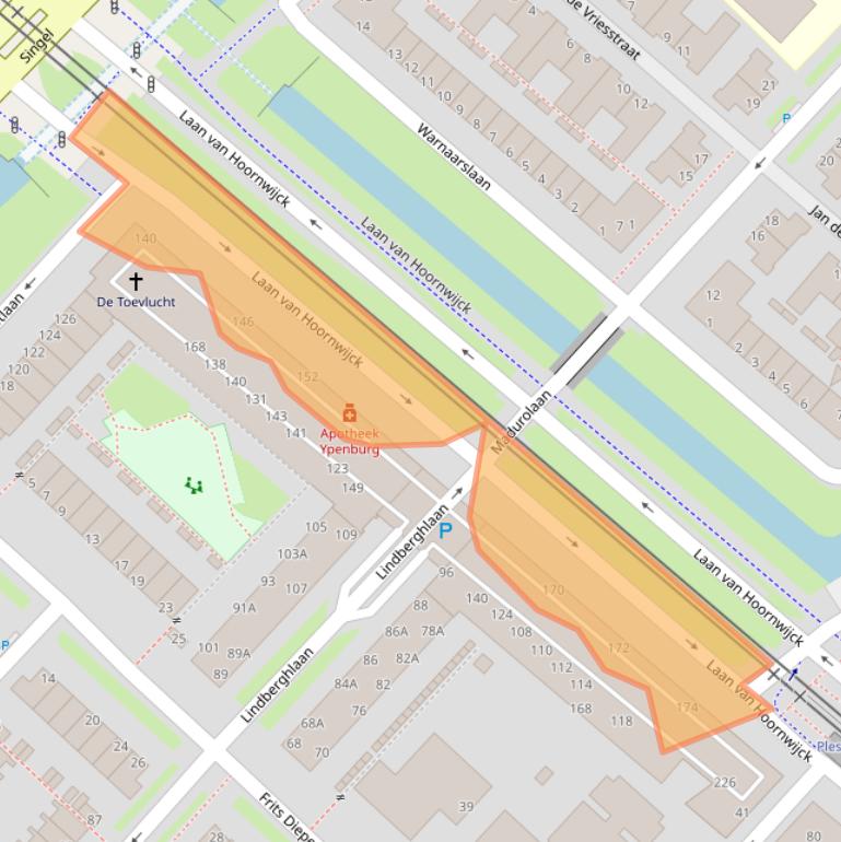 Kaart van postcodegebied 2497DG.