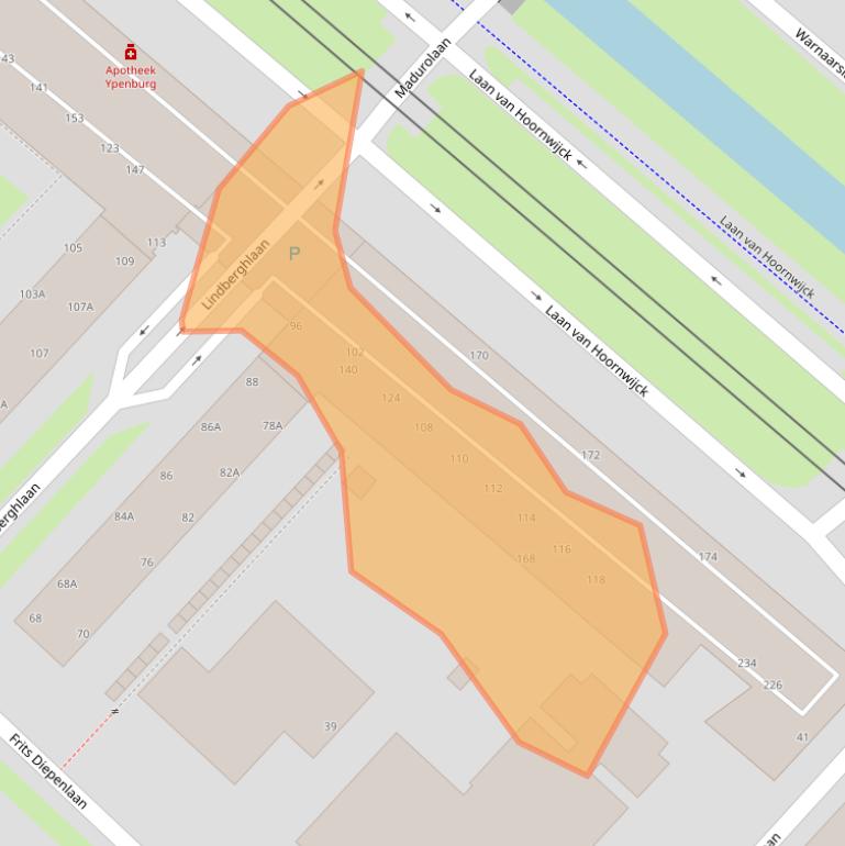 Kaart van postcodegebied 2497EC.