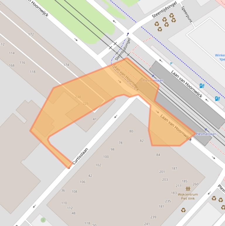 Kaart van postcodegebied 2497ED.