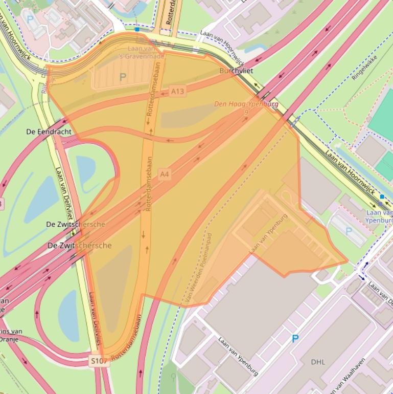Kaart van postcodegebied 2497GC.