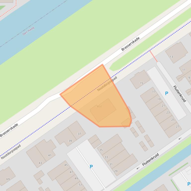 Kaart van postcodegebied 2497NZ.