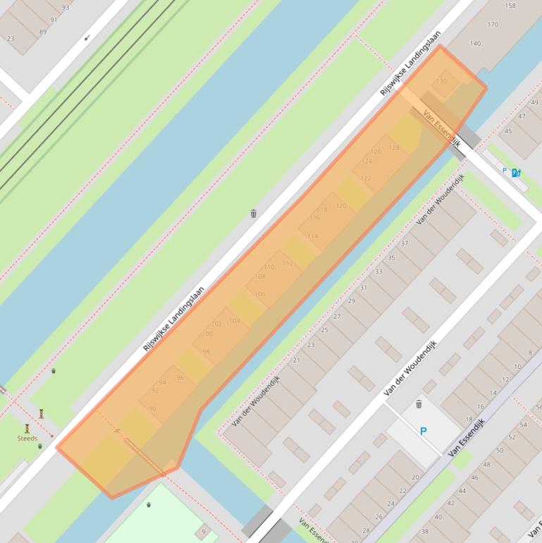 Kaart van postcodegebied 2497TC.