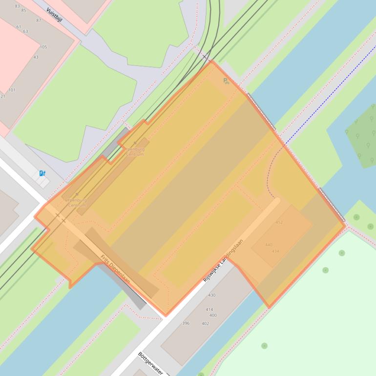 Kaart van postcodegebied 2497TM.