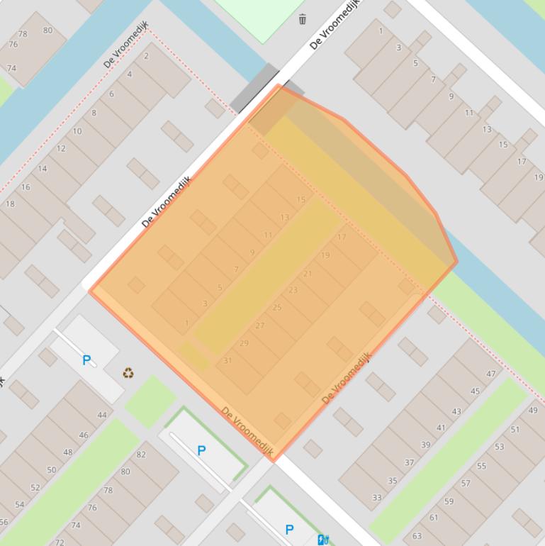 Kaart van postcodegebied 2497VP.