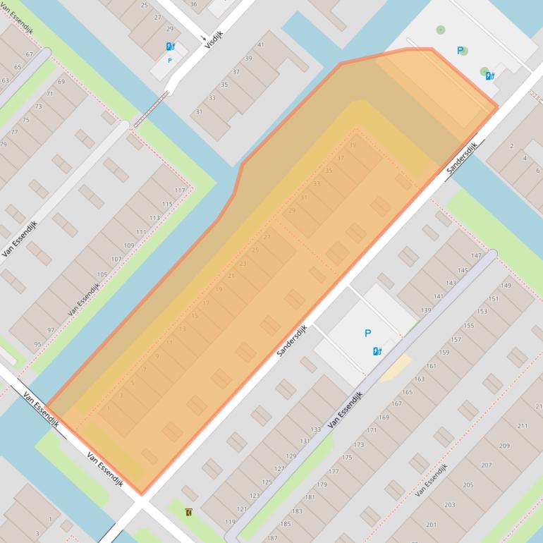 Kaart van postcodegebied 2497WR.