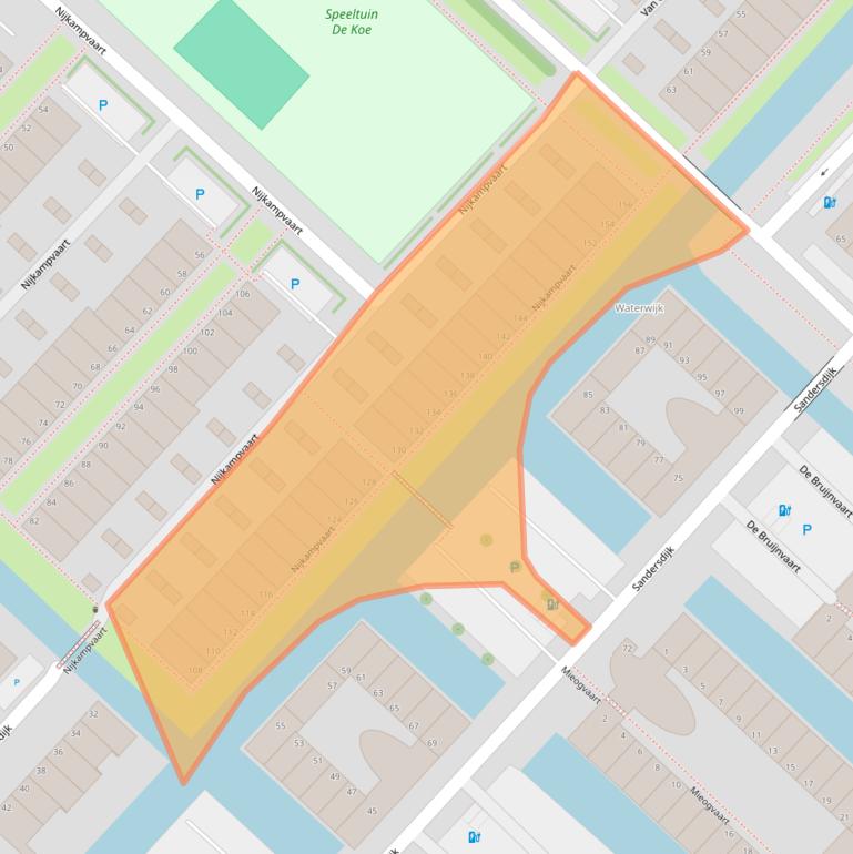 Kaart van postcodegebied 2497XL.