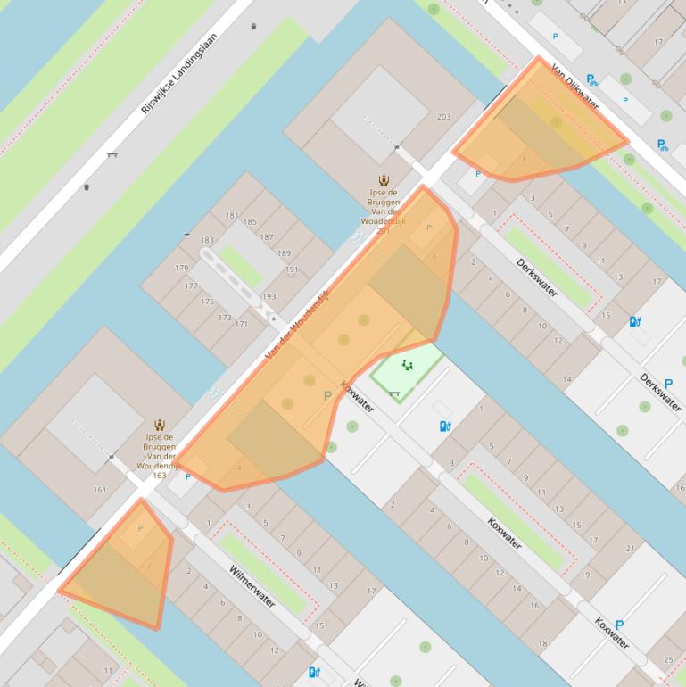 Kaart van postcodegebied 2497XS.