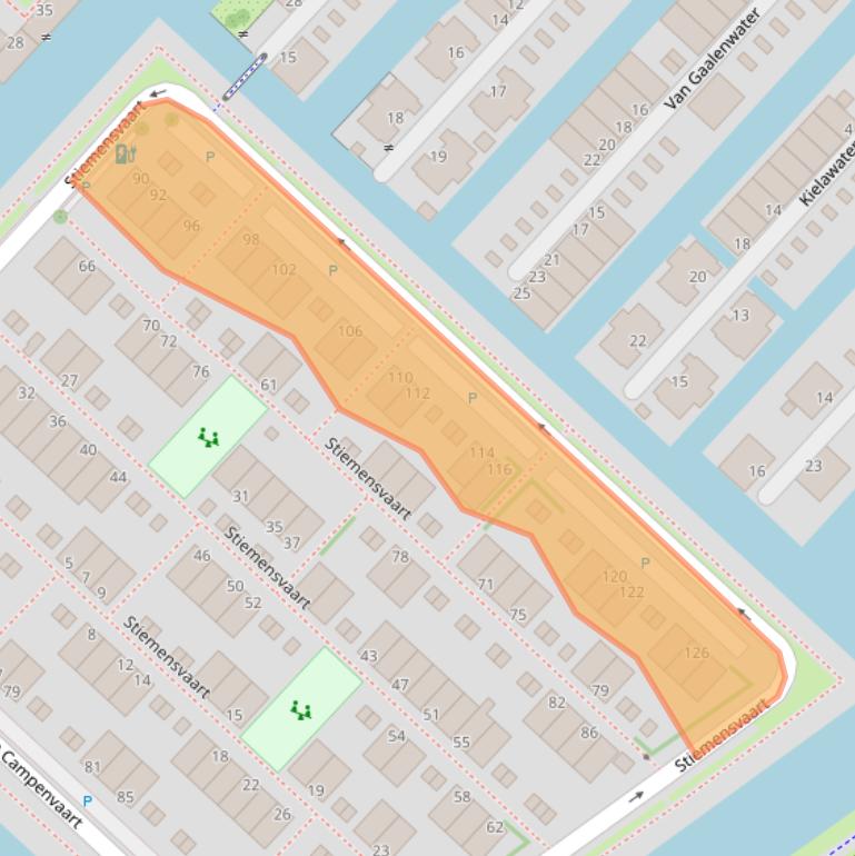 Kaart van postcodegebied 2497ZH.