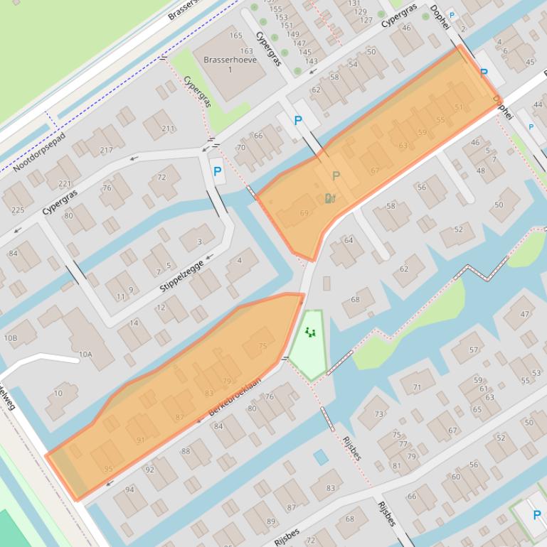 Kaart van postcodegebied 2498AD.