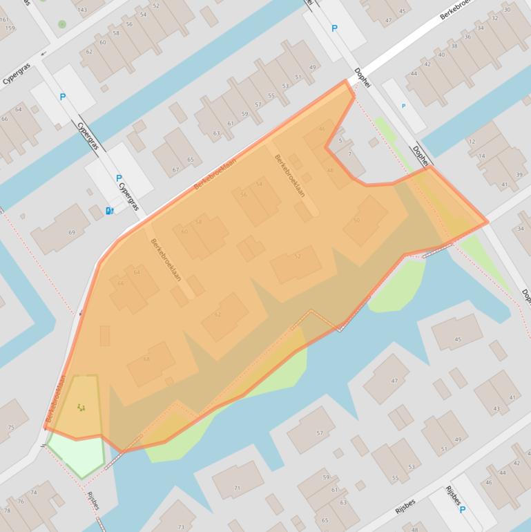 Kaart van postcodegebied 2498AG.