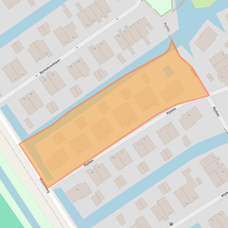 Kaart van postcodegebied 2498AP.