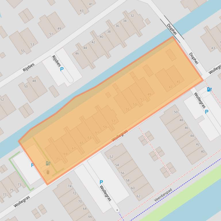 Kaart van postcodegebied 2498AV.