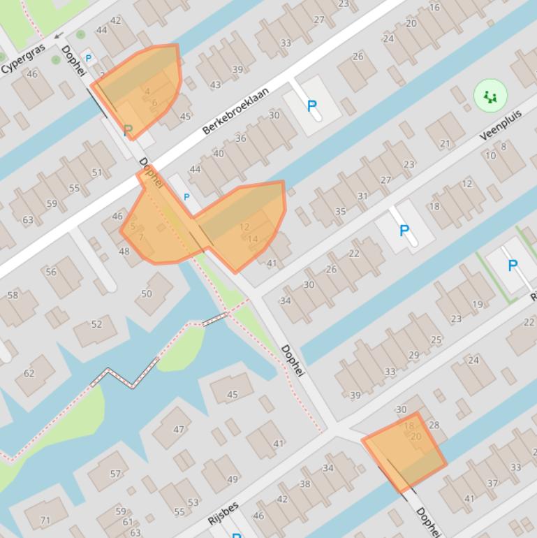 Kaart van postcodegebied 2498BA.