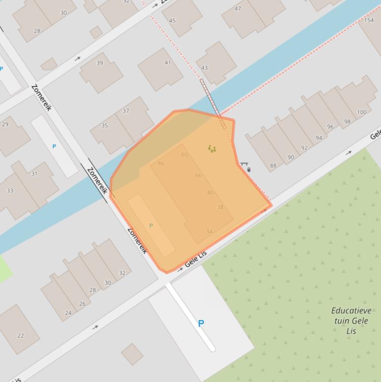 Kaart van postcodegebied 2498BE.